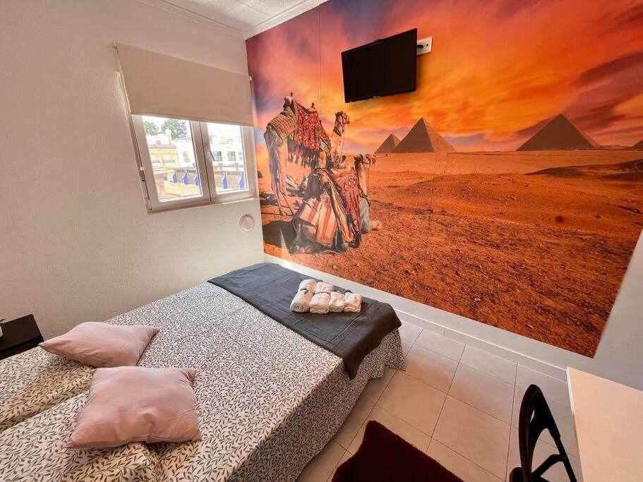 Novelda Centro Habitaciones Con Bano Privado Y Compartido , Cocina Y Terraza Δωμάτιο φωτογραφία